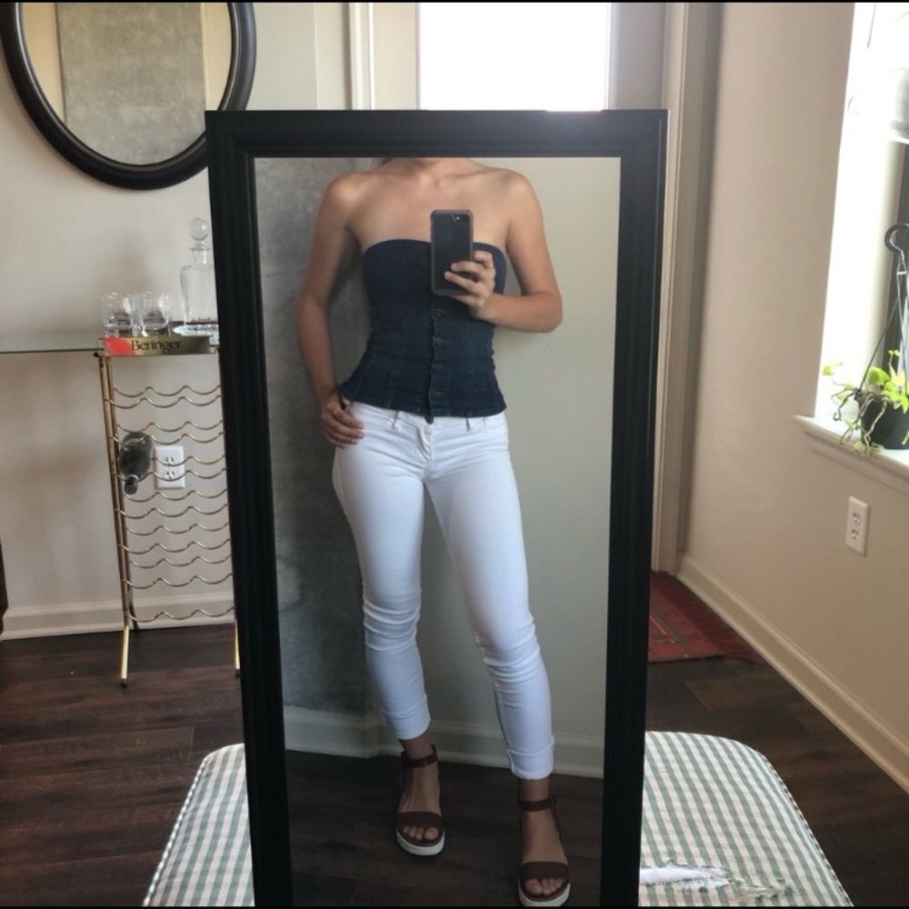 White skinny jeans